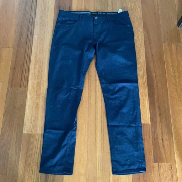 massimo dutti SLIM-l FIT DENIM EFFECT TROUSERS